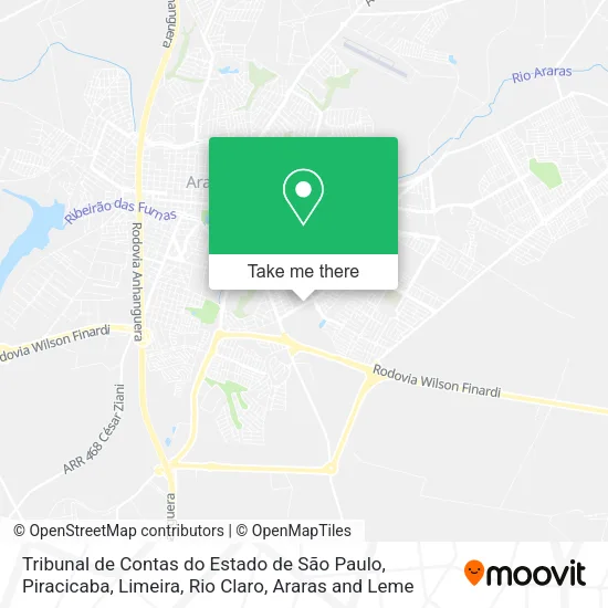 Tribunal de Contas do Estado de São Paulo map