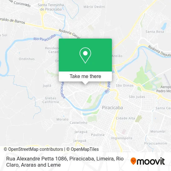 Rua Alexandre Petta 1086 map