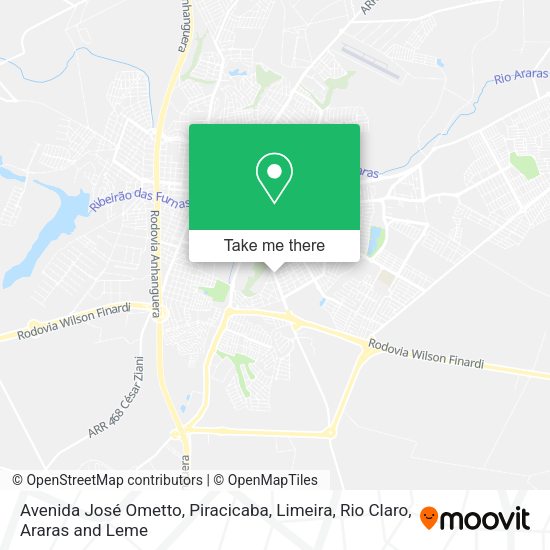Avenida José Ometto map