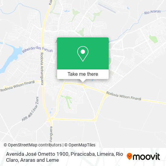 Avenida José Ometto 1900 map