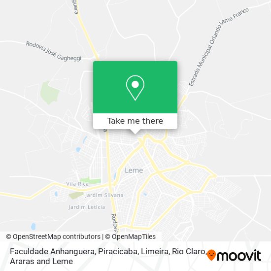 Faculdade Anhanguera map