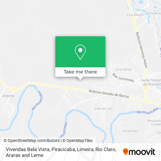 Vivendas Bela Vista map