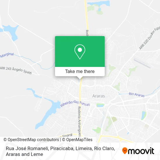 Rua José Romaneli map