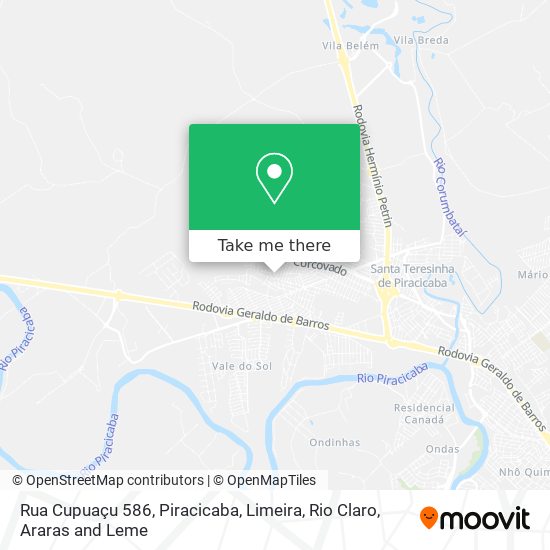 Rua Cupuaçu 586 map