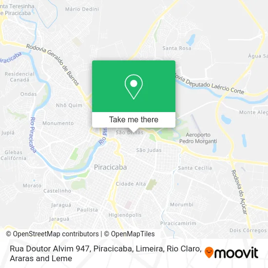 Rua Doutor Alvim 947 map