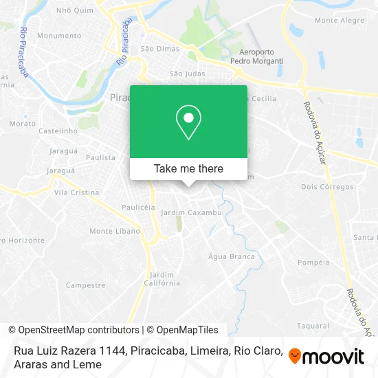 Rua Luiz Razera 1144 map