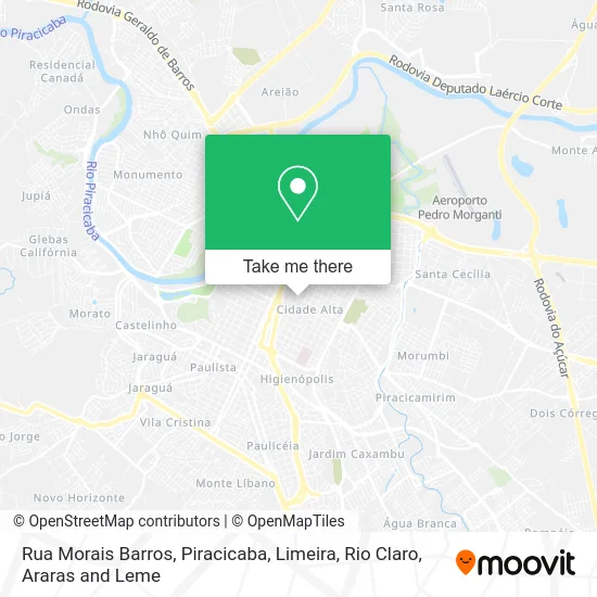 Rua Morais Barros map