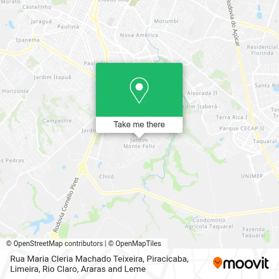 Rua Maria Cleria Machado Teixeira map