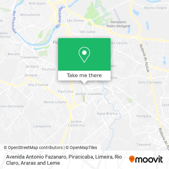 Avenida Antonio Fazanaro map