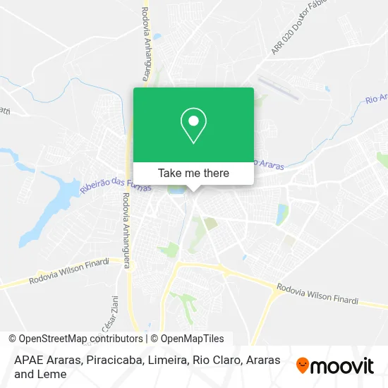 APAE Araras map