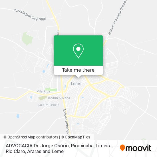 ADVOCACIA Dr. Jorge Osório map