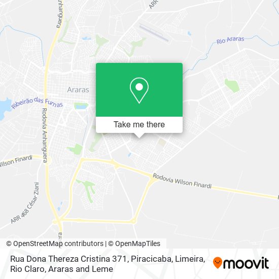 Rua Dona Thereza Cristina 371 map