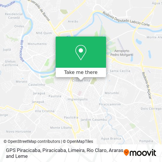 GPS Piracicaba map