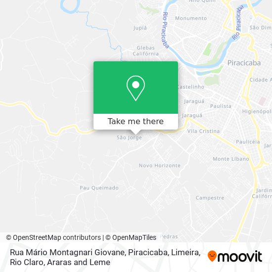 Rua Mário Montagnari Giovane map
