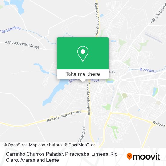 Carrinho Churros Paladar map