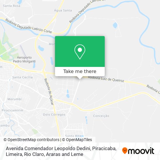 Mapa Avenida Comendador Leopoldo Dedini