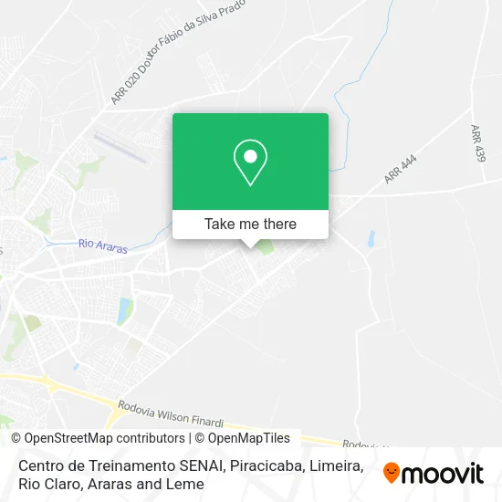 Centro de Treinamento SENAI map