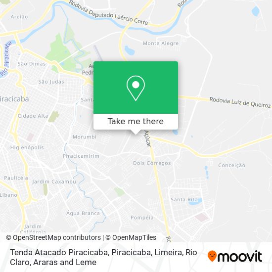 Tenda Atacado Piracicaba map