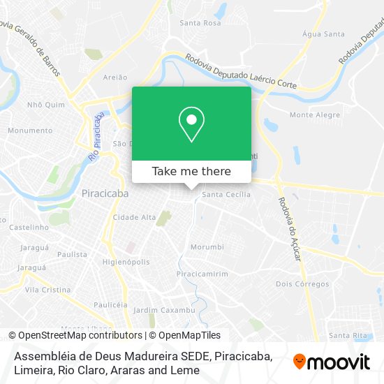 Assembléia de Deus Madureira SEDE map