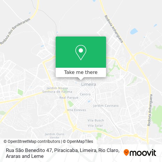 Mapa Rua São Benedito 47