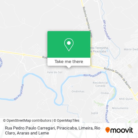 Rua Pedro Paulo Carregari map