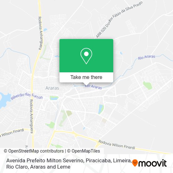 Avenida Prefeito Milton Severino map