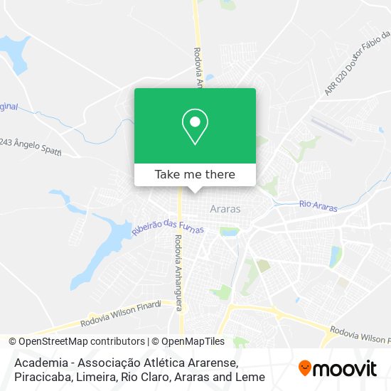 Academia - Associação Atlética Ararense map