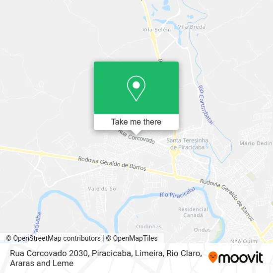 Rua Corcovado 2030 map