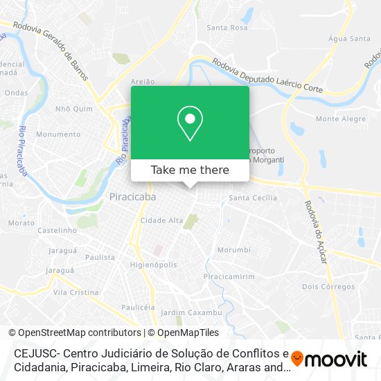 CEJUSC- Centro Judiciário de Solução de Conflitos e Cidadania map