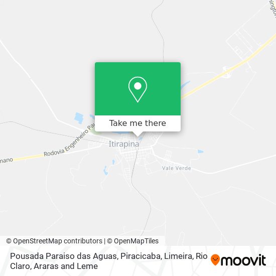 Pousada Paraiso das Aguas map