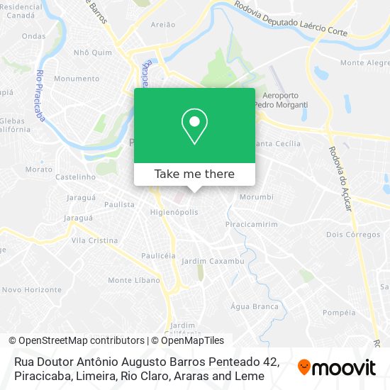 Mapa Rua Doutor Antônio Augusto Barros Penteado 42