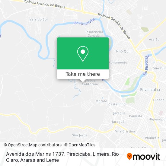 Avenida dos Marins 1737 map