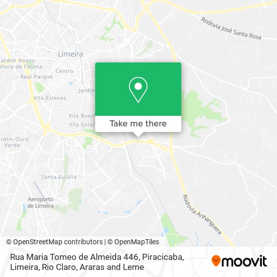 Rua Maria Tomeo de Almeida 446 map