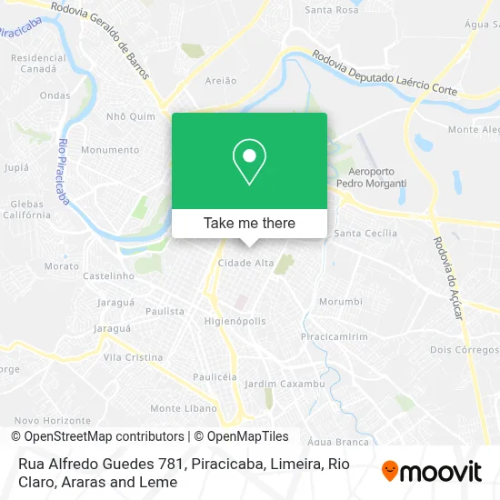 Rua Alfredo Guedes 781 map
