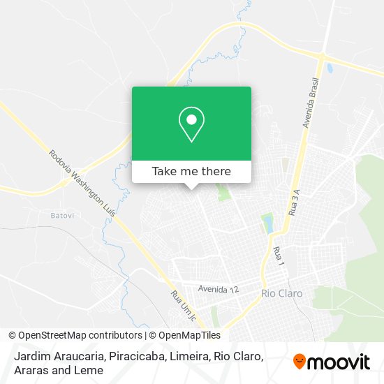 Mapa Jardim Araucaria