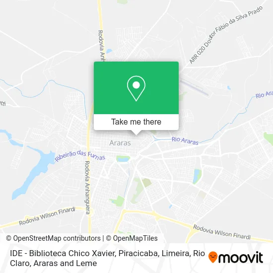 IDE - Biblioteca Chico Xavier map