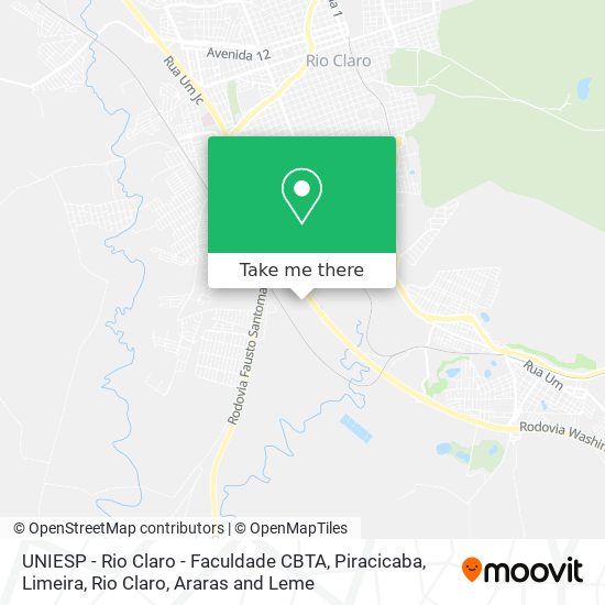 UNIESP - Rio Claro - Faculdade CBTA map