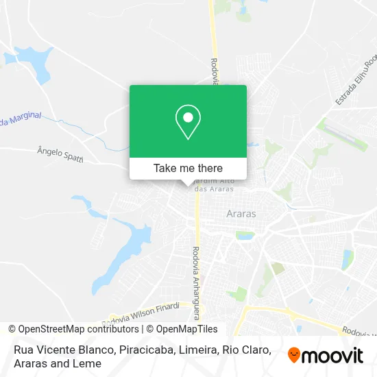 Rua Vicente Blanco map