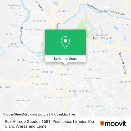 Rua Alfredo Guedes 1581 map