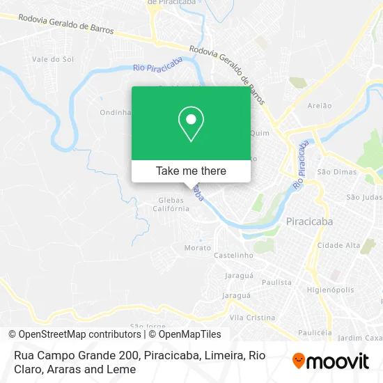 Rua Campo Grande 200 map