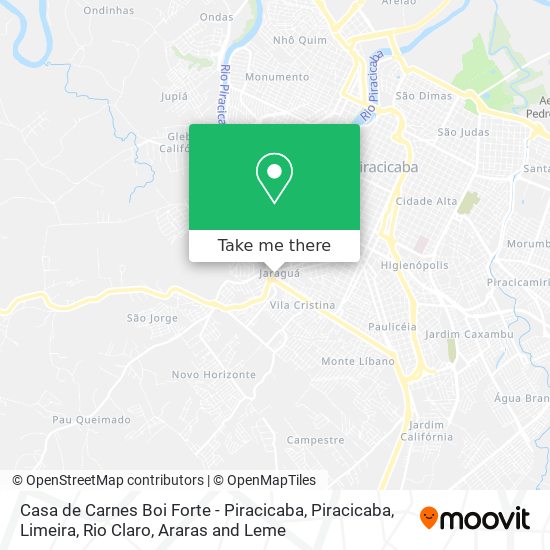 Casa de Carnes Boi Forte - Piracicaba map