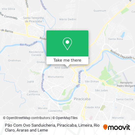 Pão Com Ovo Sanduicheria map
