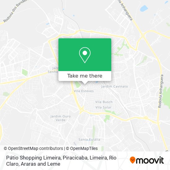 Pátio Shopping Limeira map