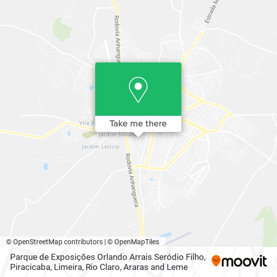 Mapa Parque de Exposições Orlando Arrais Seródio Filho