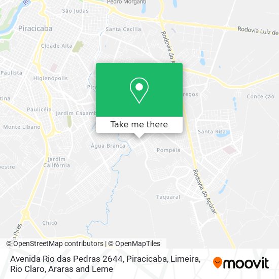 Avenida Rio das Pedras 2644 map