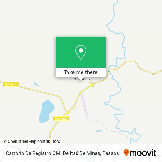 Cartório De Registro Civil De Itaú De Minas map