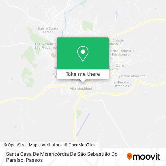 Santa Casa De Misericórdia De São Sebastião Do Paraíso map