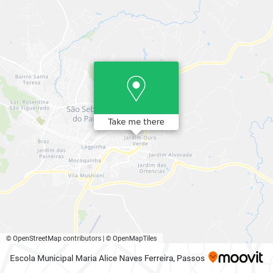 Mapa Escola Municipal Maria Alice Naves Ferreira