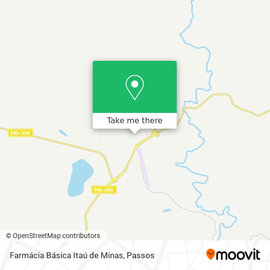 Mapa Farmácia Básica Itaú de Minas