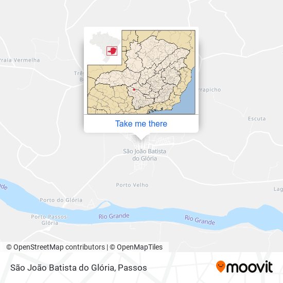 Mapa São João Batista do Glória